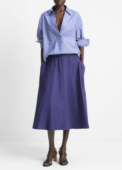 Cotton Full Skirt in Dresses & Skirts DEEP IRIS | VINCE Sale