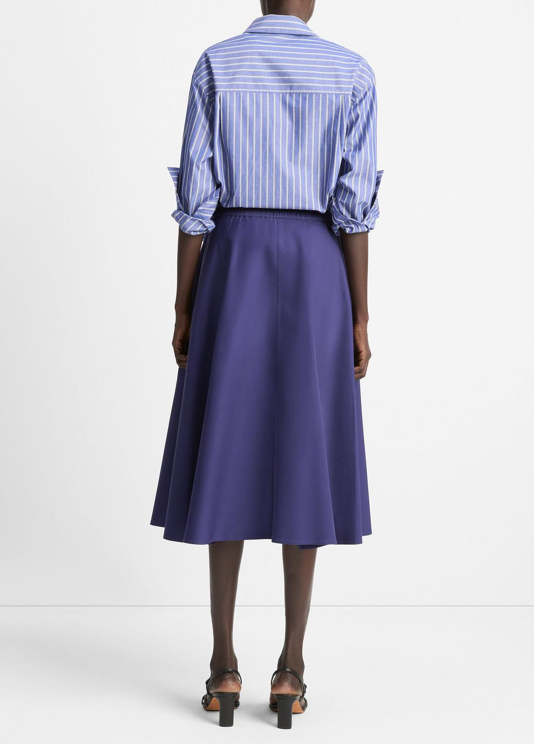 Cotton Full Skirt in Dresses & Skirts DEEP IRIS | VINCE Sale