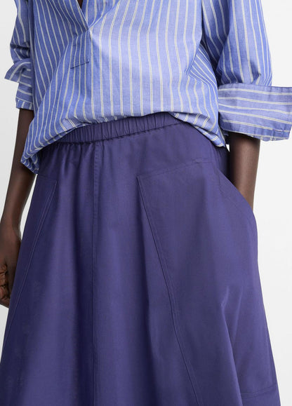 Cotton Full Skirt in Dresses & Skirts DEEP IRIS | VINCE Sale