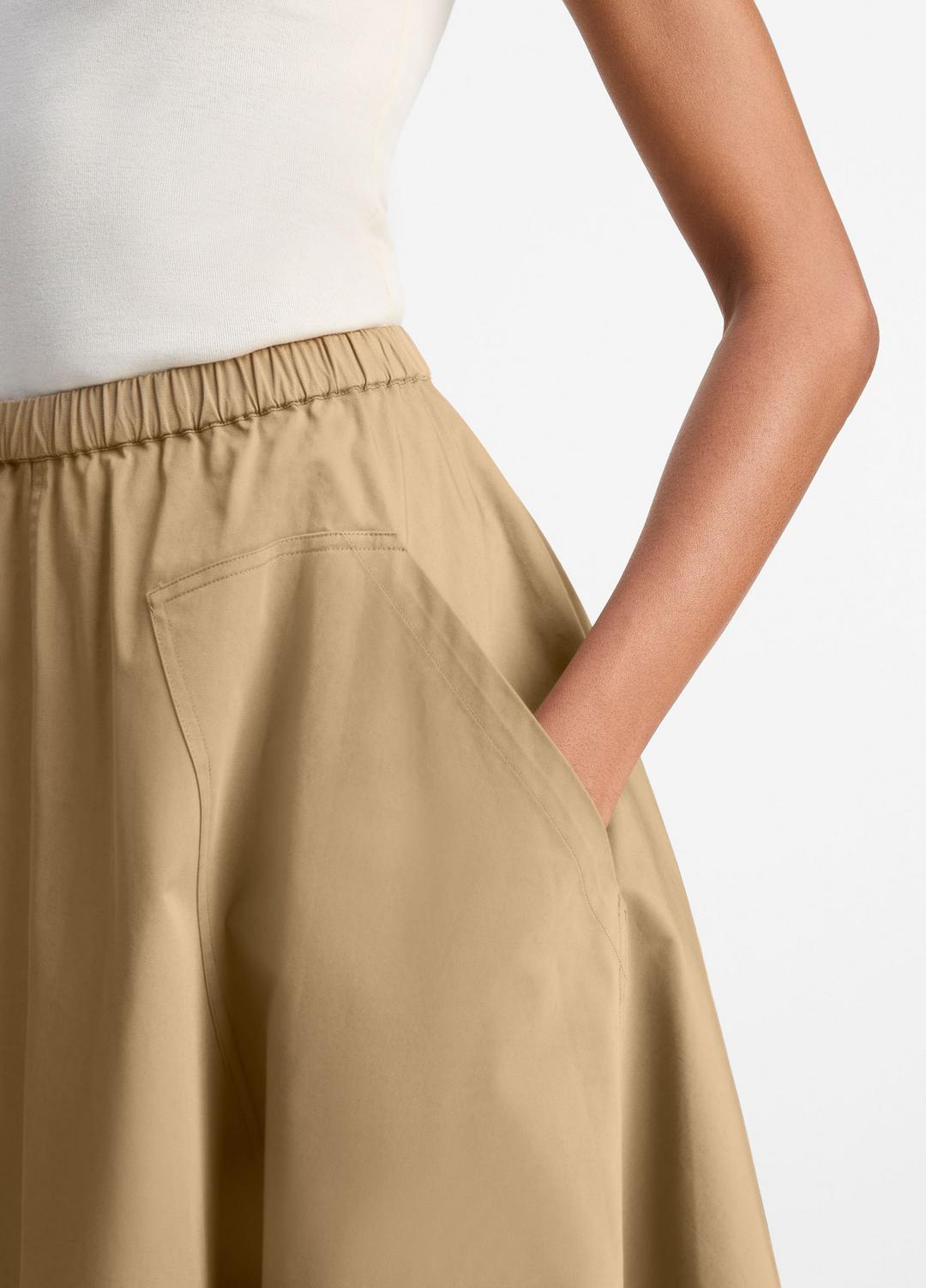 Cotton Full Skirt in Dresses & Skirts DARK BARLEY | VINCE Sale