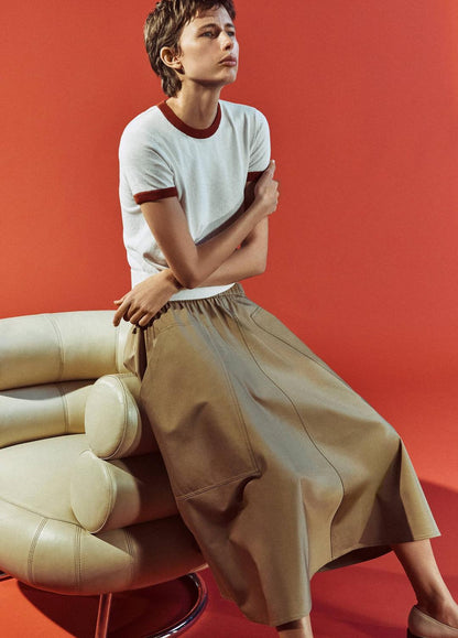 Cotton Full Skirt in Dresses & Skirts DARK BARLEY | VINCE Sale