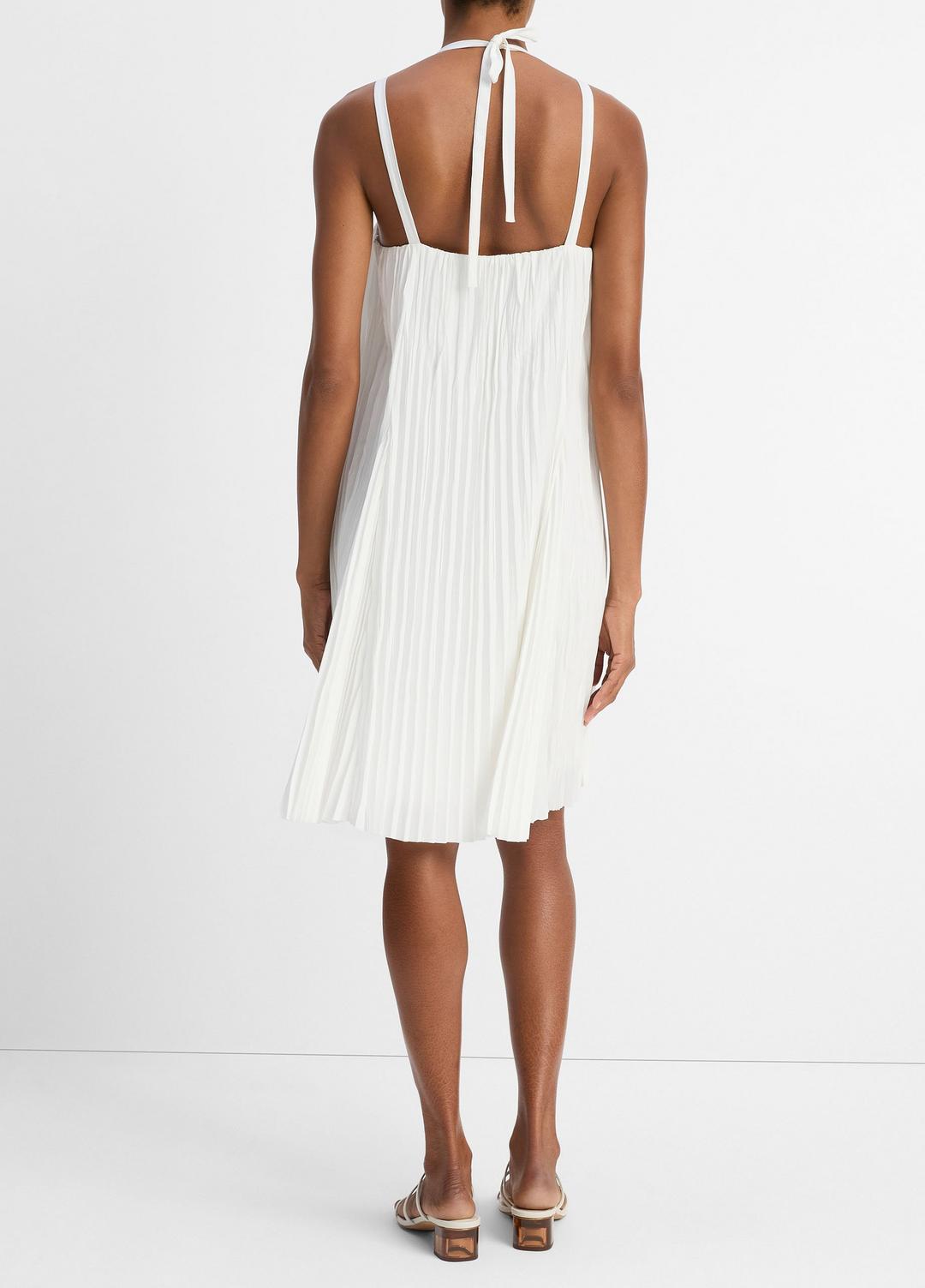 Pintuck Pleated A-Line Dress in Dresses & Skirts OFF WHITE | VINCE Sale
