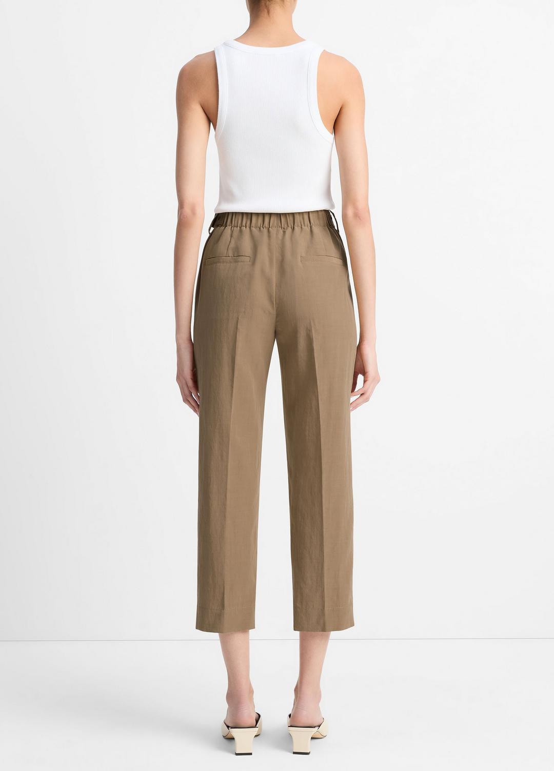Utility Tab-Detail Pull-On Pant in Pants & Shorts TAPENADE | VINCE Sale