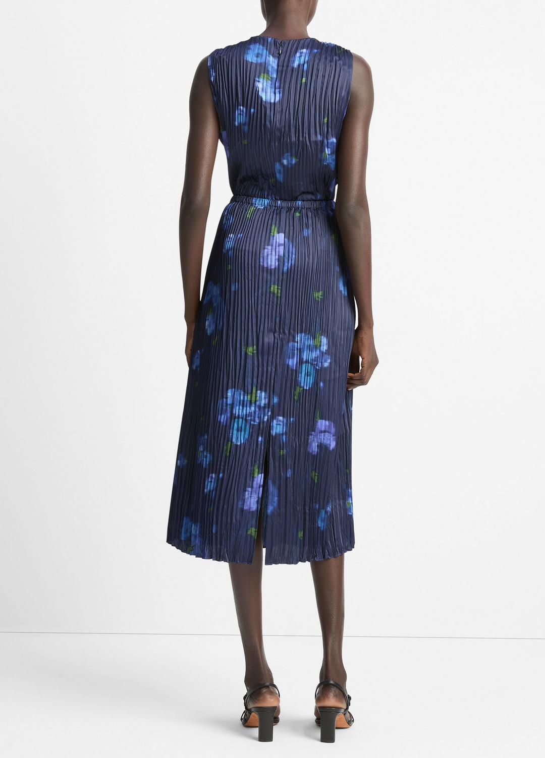 Poppy Blur Crushed Satin Column Skirt in Dresses & Skirts MIDNIGHT | VINCE Sale