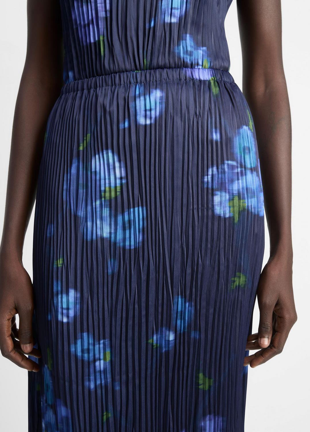 Poppy Blur Crushed Satin Column Skirt in Dresses & Skirts MIDNIGHT | VINCE Sale