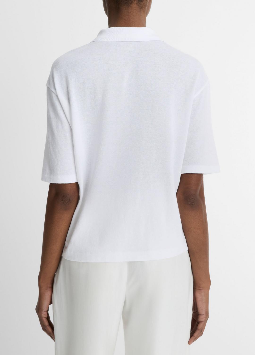 Easy Cotton Polo Shirt in Shirts & Tees OPTIC WHITE | VINCE Sale