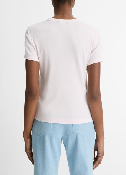 Pima Cotton-Blend '90s Shrunken T-Shirt in Shirts & Tees BALLET | VINCE Sale