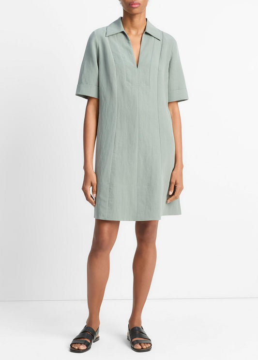 A-Line Short Dress in Dresses & Skirts CLAY SAGE | VINCE Sale