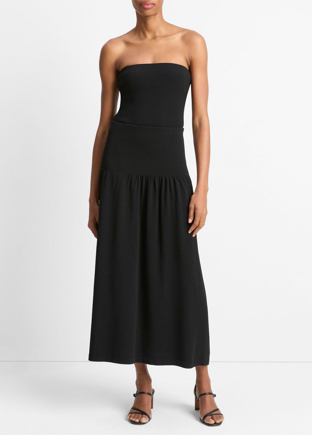 Compact Drop-Waist Skirt in Dresses & Skirts BLACK | VINCE Sale