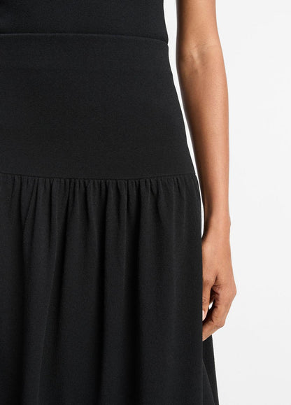 Compact Drop-Waist Skirt in Dresses & Skirts BLACK | VINCE Sale