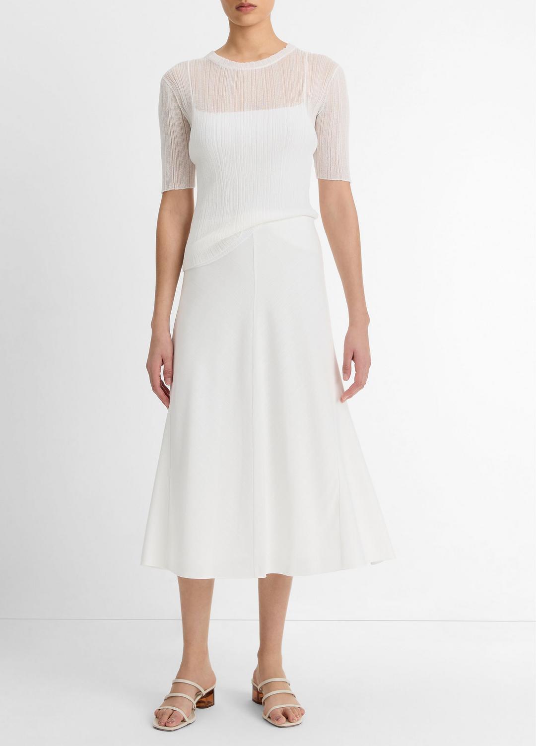 Bias A-Line Skirt in Dresses & Skirts OFF WHITE | VINCE Sale