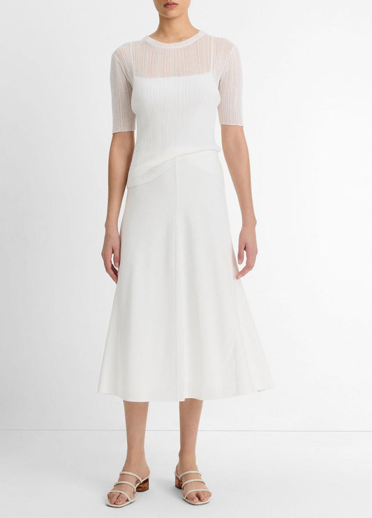 Bias A-Line Skirt in Dresses & Skirts OFF WHITE | VINCE Sale