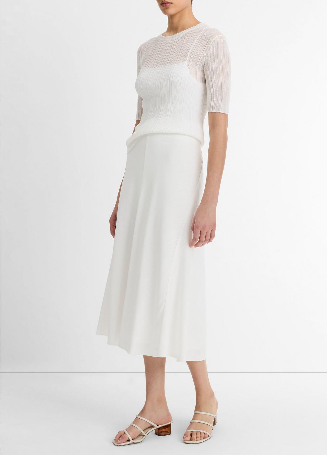 Bias A-Line Skirt in Dresses & Skirts OFF WHITE | VINCE Sale