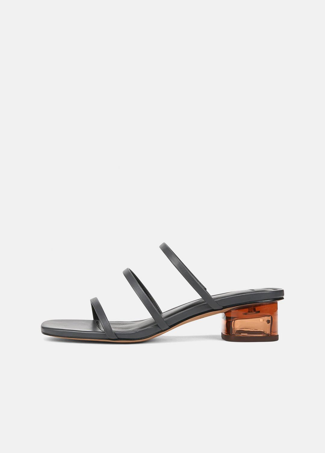 Palm Springs Leather Heeled Sandal in Shoes IRIS SLATE | VINCE Sale
