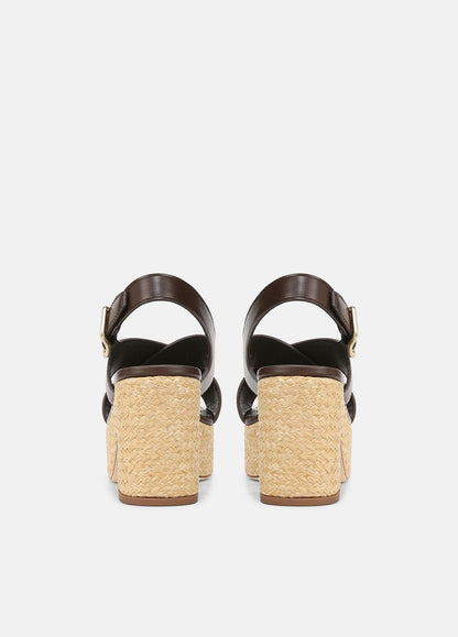 Clementina Leather Platform Sandal in Shoes CACAO BROWN | VINCE Sale