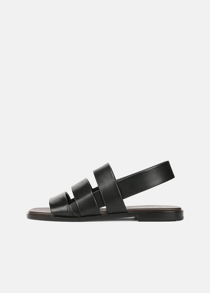Mazie Leather Slingback Sandal in Shoes BLACK | VINCE Sale
