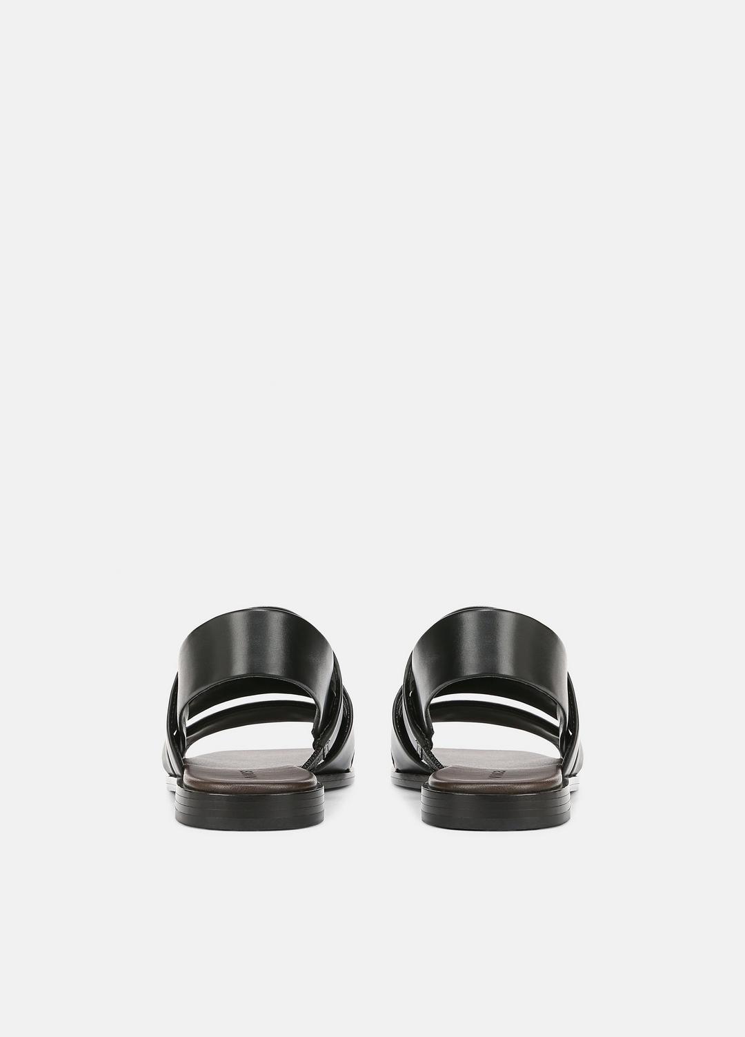 Mazie Leather Slingback Sandal in Shoes BLACK | VINCE Sale