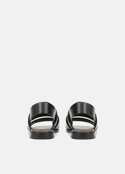 Mazie Leather Slingback Sandal in Shoes BLACK | VINCE Sale