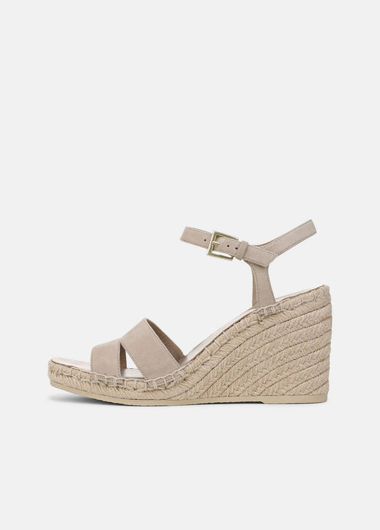Gwen Suede Espadrille Wedge Sandals in Shoes TAUPE CLAY | VINCE Sale
