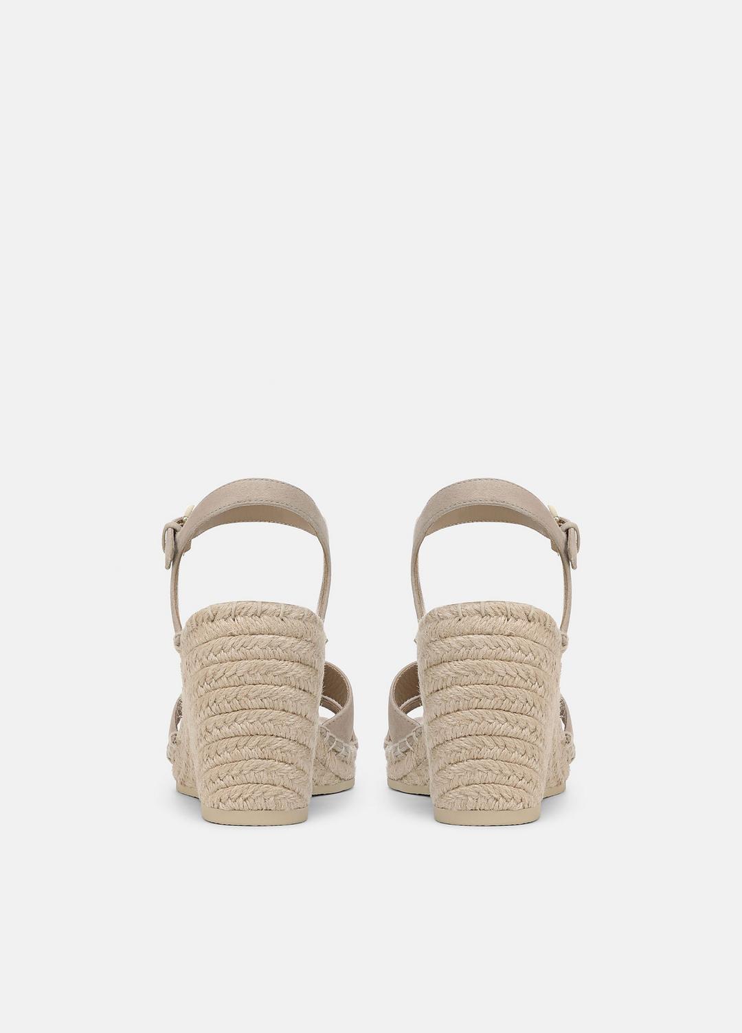 Gwen Suede Espadrille Wedge Sandals in Shoes TAUPE CLAY | VINCE Sale