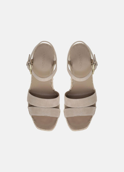 Gwen Suede Espadrille Wedge Sandals in Shoes TAUPE CLAY | VINCE Sale