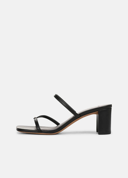 Ona Leather Heeled Sandal in Shoes BLACK | VINCE Sale
