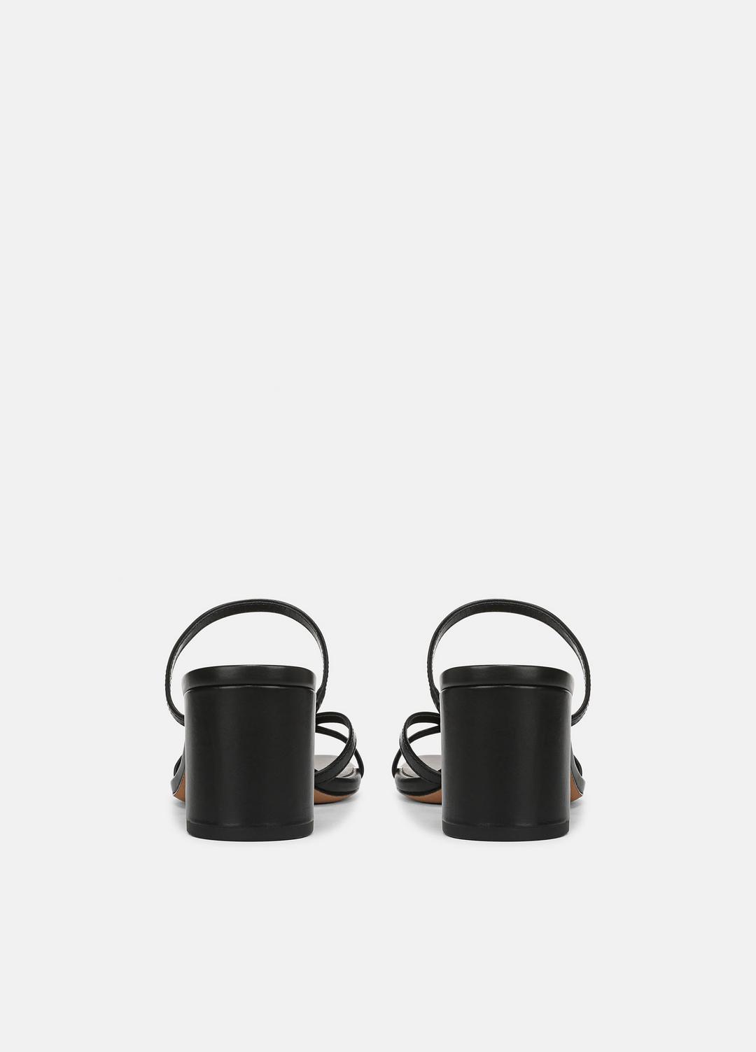 Ona Leather Heeled Sandal in Shoes BLACK | VINCE Sale