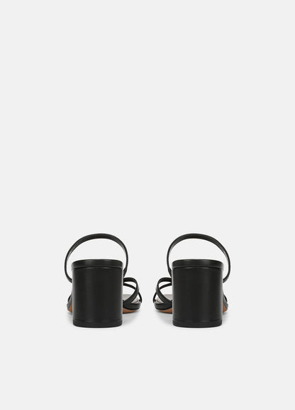 Ona Leather Heeled Sandal in Shoes BLACK | VINCE Sale