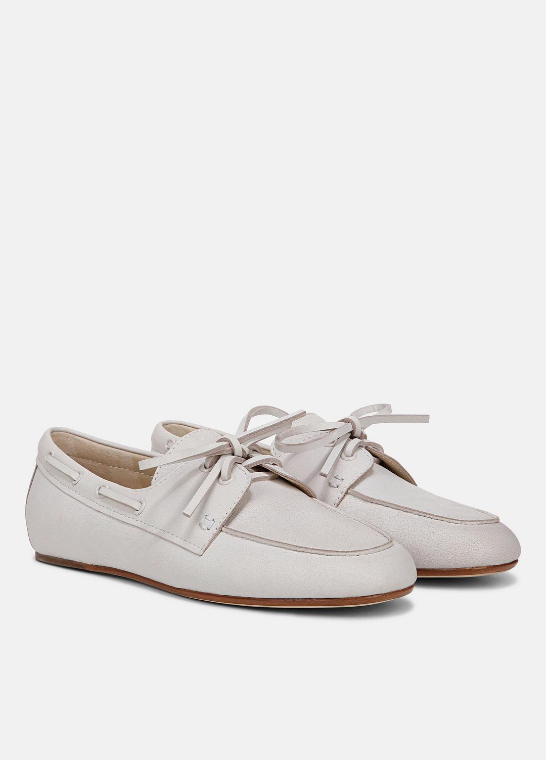 Marin Leather Lace-Up Loafer in Shoes WHITE/SABBIA | VINCE Sale