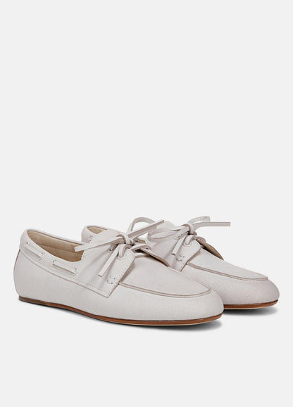 Marin Leather Lace-Up Loafer in Shoes WHITE/SABBIA | VINCE Sale