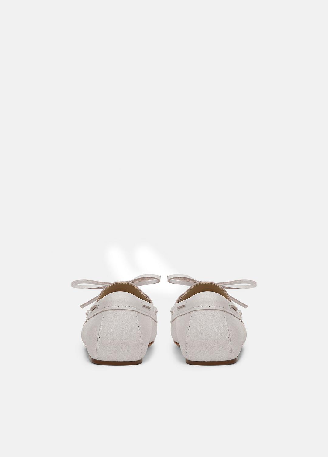 Marin Leather Lace-Up Loafer in Shoes WHITE/SABBIA | VINCE Sale