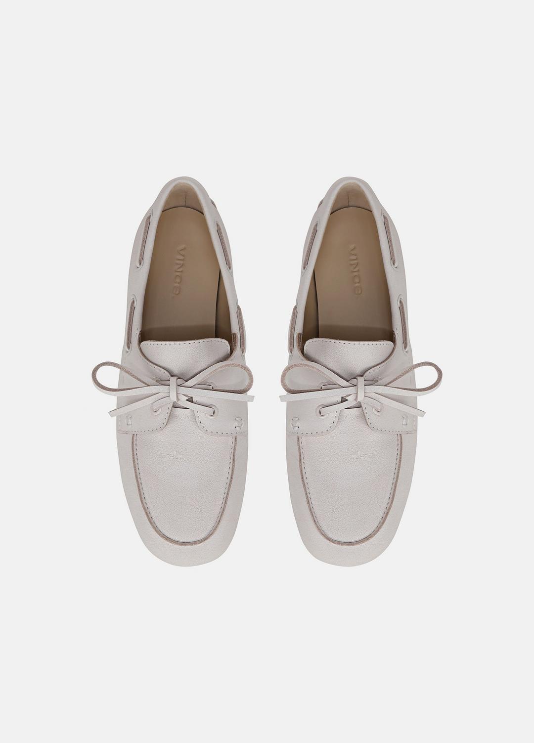 Marin Leather Lace-Up Loafer in Shoes WHITE/SABBIA | VINCE Sale