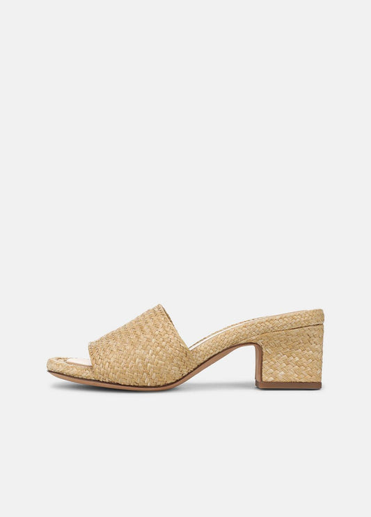 Ariana Raffia Heeled Sandal in Shoes TOASTED WHEAT | VINCE Sale