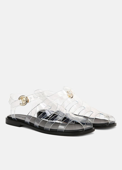 Melina Jelly Fisherman Sandal in Shoes CLEAR | VINCE Sale