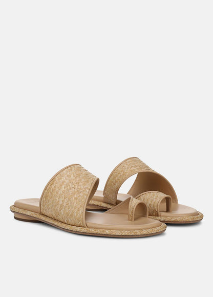 Lukas Raffia Sandal in Shoes TOASTED WHEAT | VINCE Sale
