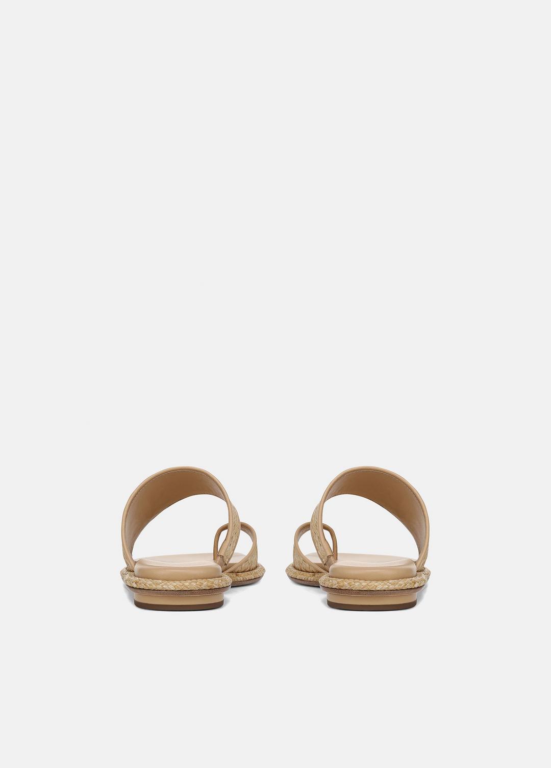 Lukas Raffia Sandal in Shoes TOASTED WHEAT | VINCE Sale