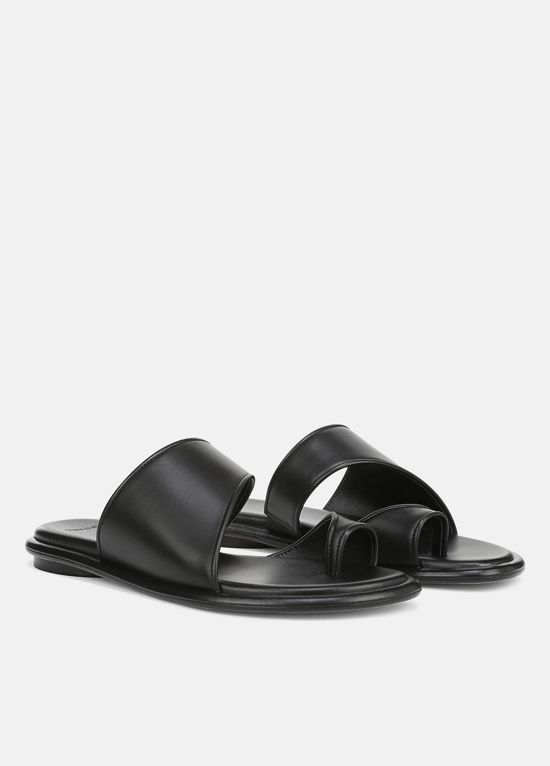 Lukas Leather Sandal in Shoes BLACK | VINCE Sale
