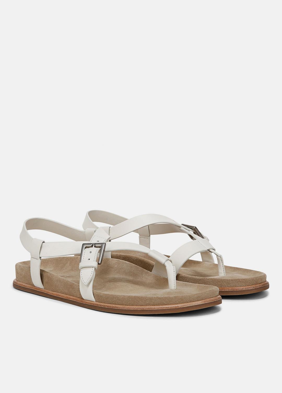Franca Leather Sandal in Shoes MILK | VINCE Sale