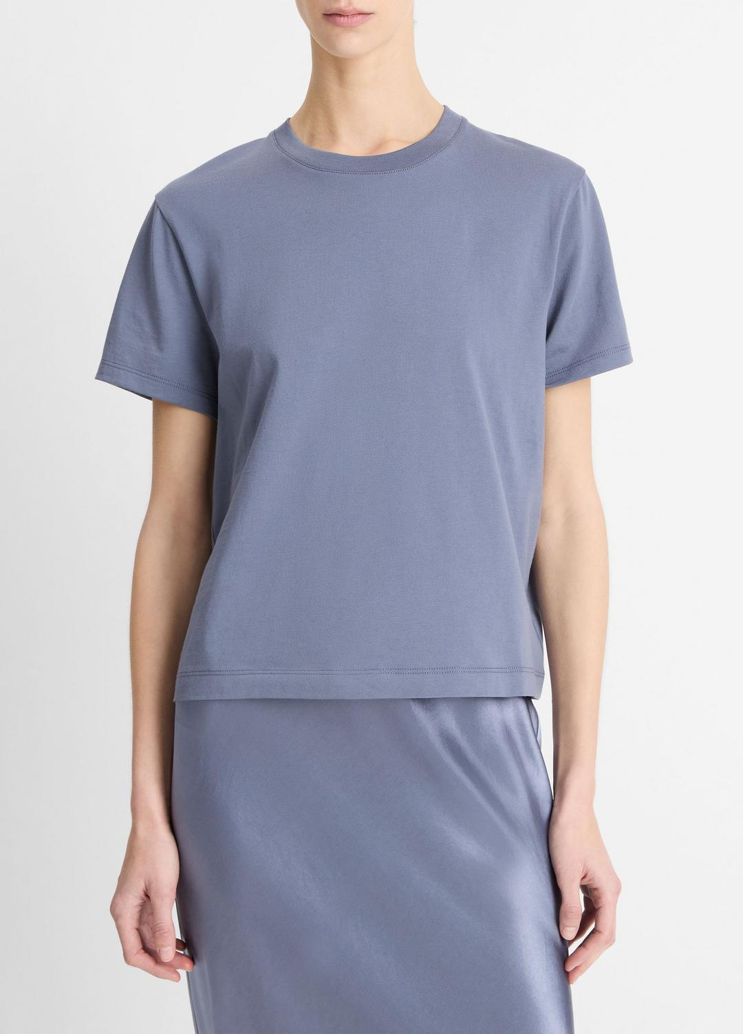 Pima Cotton Crew Neck T-Shirt in Shirts & Tees MAUVE THISTLE | VINCE Sale