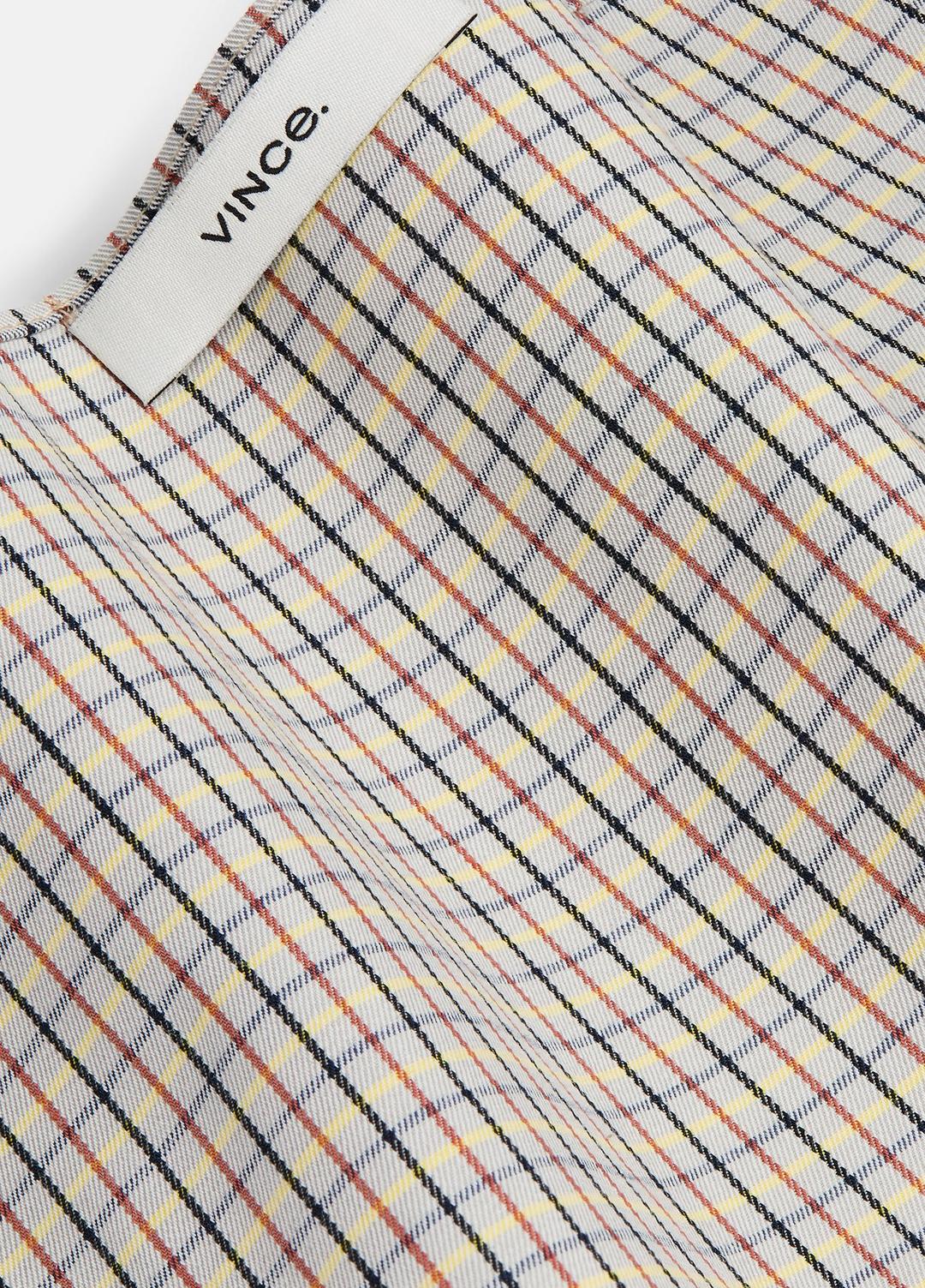 Gardener's Check Cotton Headkerchief in Accessories STONE/TAN | VINCE Sale
