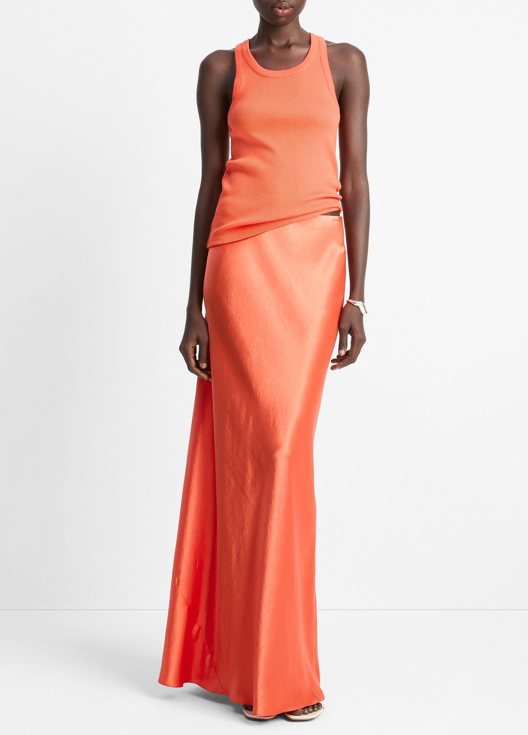 Satin Maxi Skirt in Dresses & Skirts BURNT ORCHID | VINCE Sale