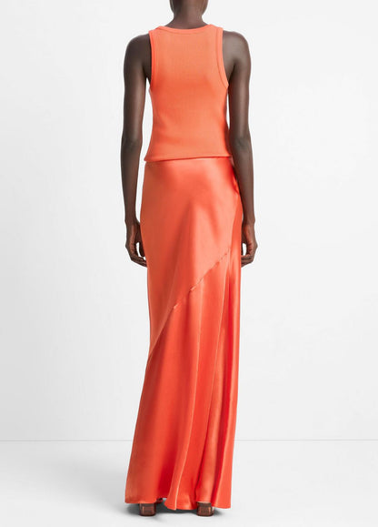 Satin Maxi Skirt in Dresses & Skirts BURNT ORCHID | VINCE Sale