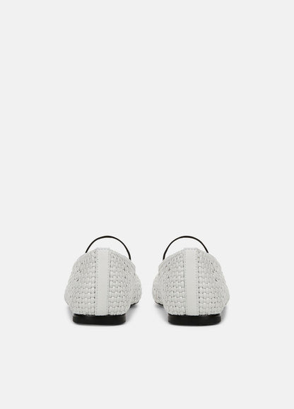 Vivian Leather Mary Jane Flat in Shoes WHITE | VINCE Sale