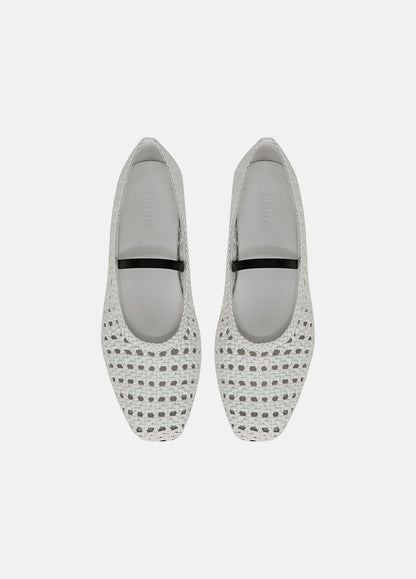 Vivian Leather Mary Jane Flat in Shoes WHITE | VINCE Sale