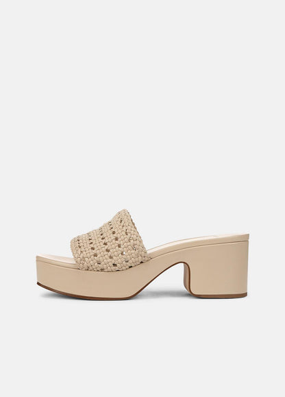 Margo Woven Leather Platform Sandal in Shoes BIRCH SAND | VINCE Sale
