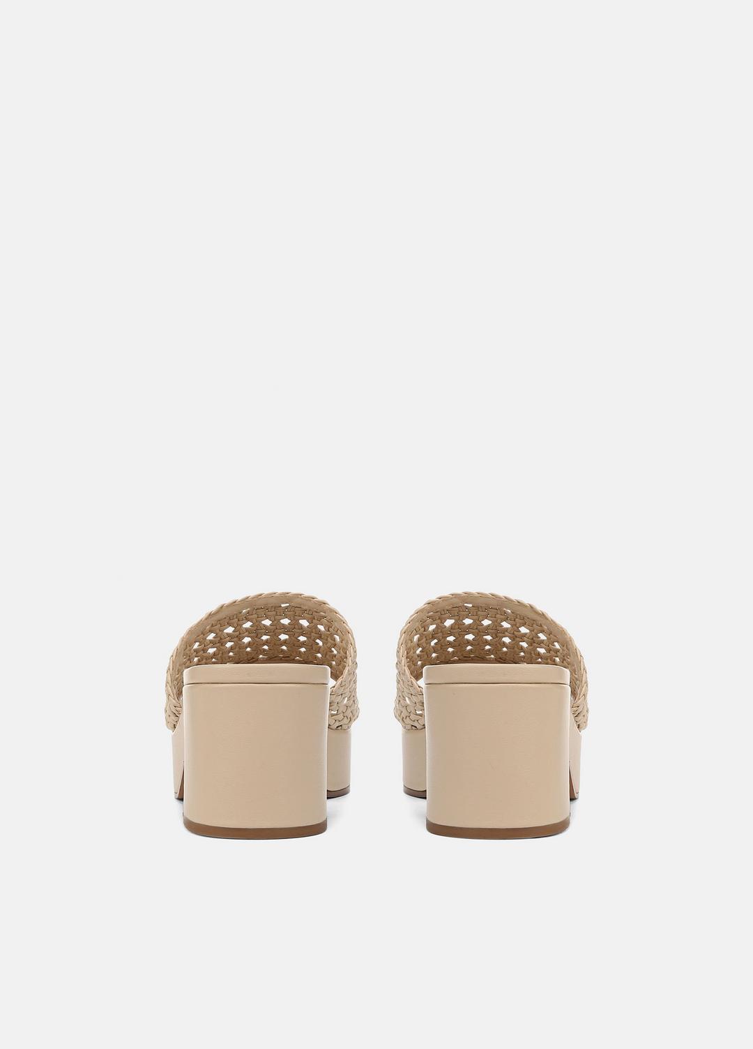 Margo Woven Leather Platform Sandal in Shoes BIRCH SAND | VINCE Sale