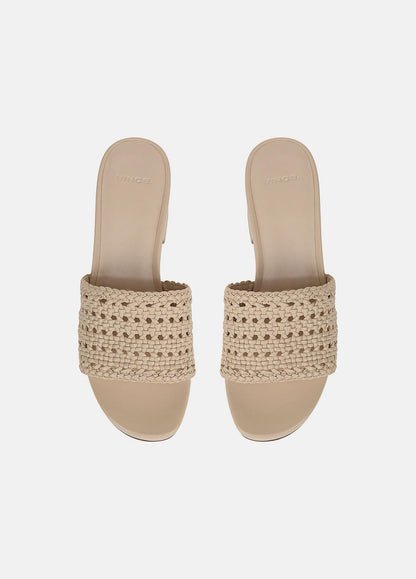 Margo Woven Leather Platform Sandal in Shoes BIRCH SAND | VINCE Sale