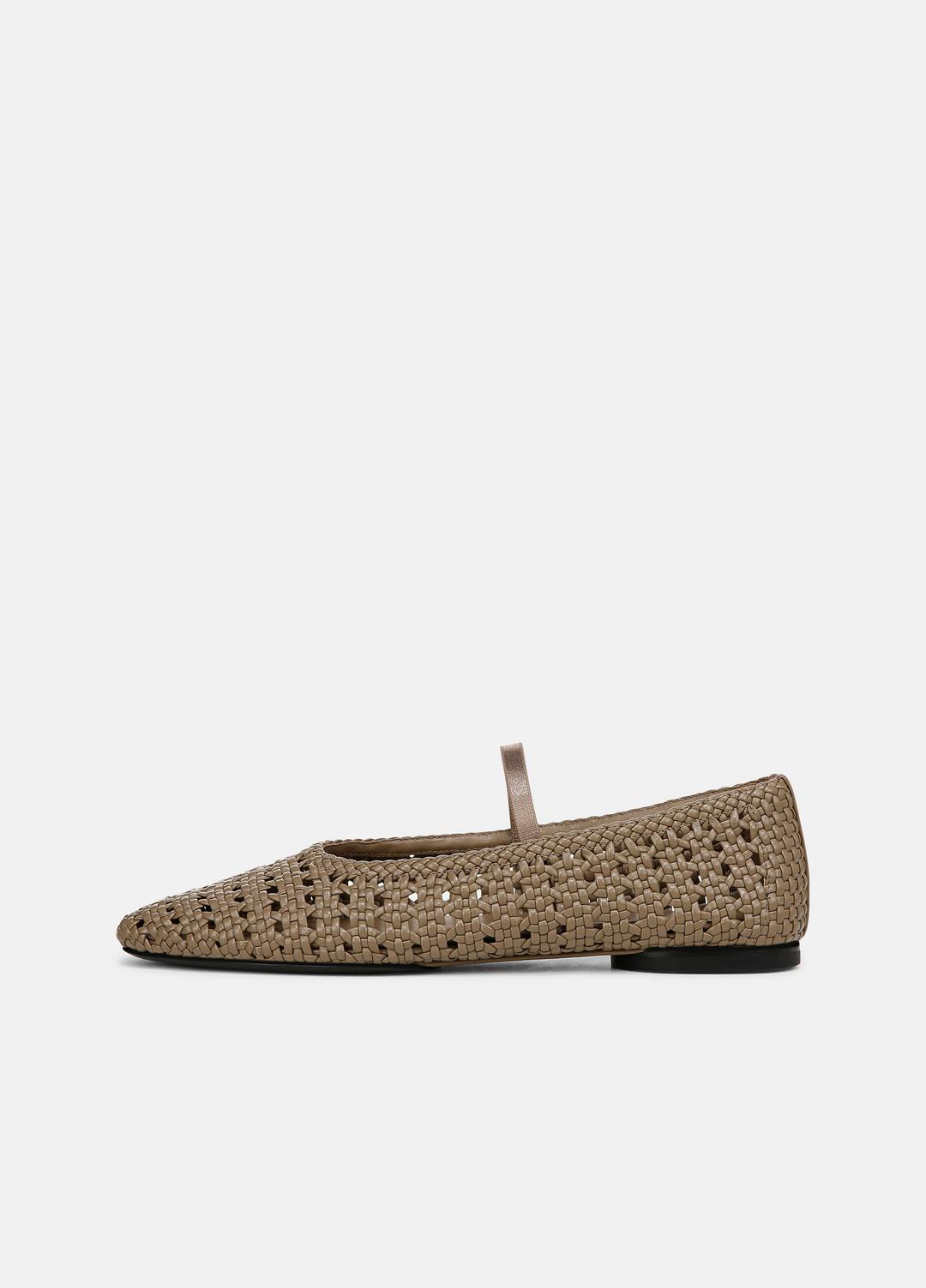 Vivian Leather Mary Jane Flat in Shoes SAND SHELL | VINCE Sale