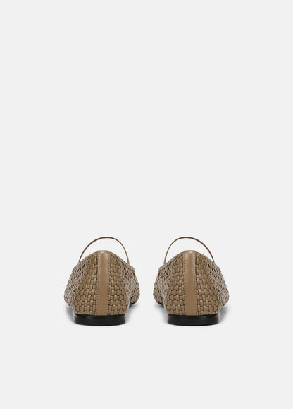 Vivian Leather Mary Jane Flat in Shoes SAND SHELL | VINCE Sale