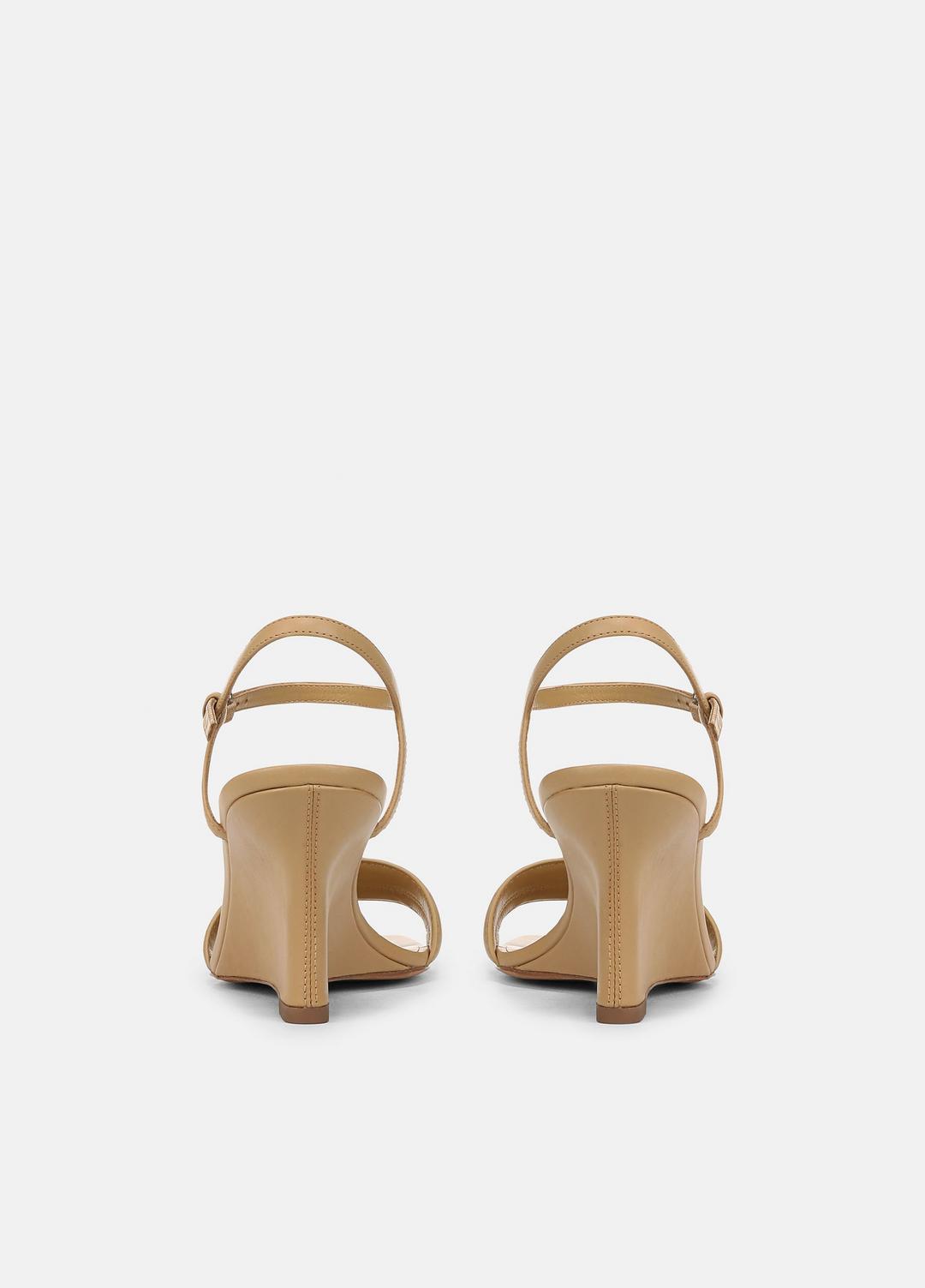 Prema Leather Wedge Sandal in Shoes LIGHT SABLE | VINCE Sale